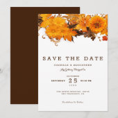 Lichte bruine bloemen kaart (Voorkant / Achterkant)