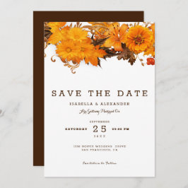 Lichte bruine bloemen kaart