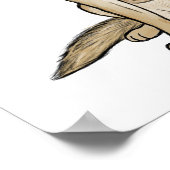 Lichte bruine en zwarte Duitse herder hond | Pet A Poster (Hoek)