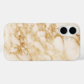 Lichte bruine marmer Case-Mate iPhone case (Achterkant (horizontaal))