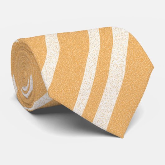 Lichte bruine strepen stropdas (Opgerold)