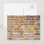 Lichte bruine wand briefkaart (Voorkant / Achterkant)
