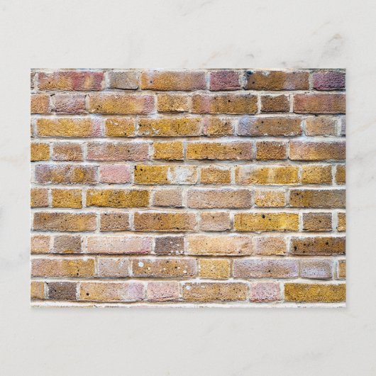 Lichte bruine wand briefkaart (Voorkant)