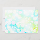 LICHTE BUBBLES Bat Mitzvah Uitnodiging (Achterkant)