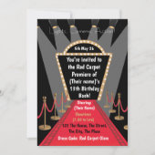 Lichte camera actie Film Premiere Verjaardagsfeest Kaart (Voorkant)