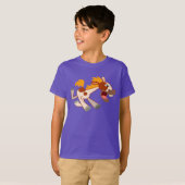Lichte Cartoon Pinto Horse Children T-Shirt (Voorkant volledig)