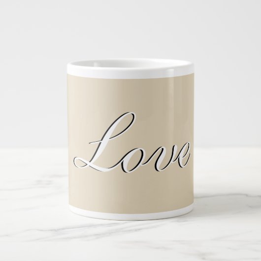 Lichte Chocolade Liefde Mok (Voorkant)