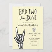 Lichte citroen slecht twee de bot 2e verjaardag pa kaart (Voorkant)