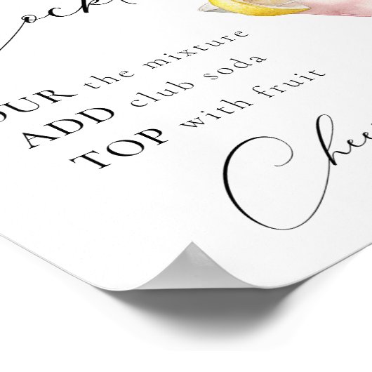 lichte cocktailbar poster (Hoek)