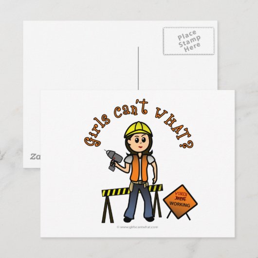 Lichte constructie briefkaart (Voorkant / Achterkant)