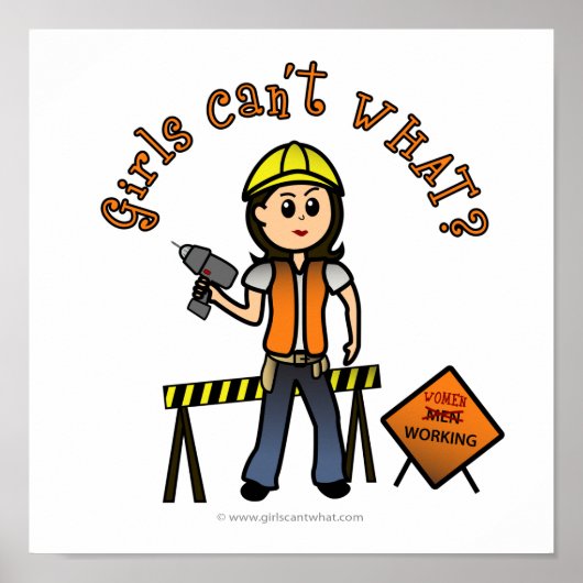 Lichte constructie poster (Voorkant)