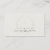 Lichte crème schaal van justitie watermerk visitekaartje (Achterkant)