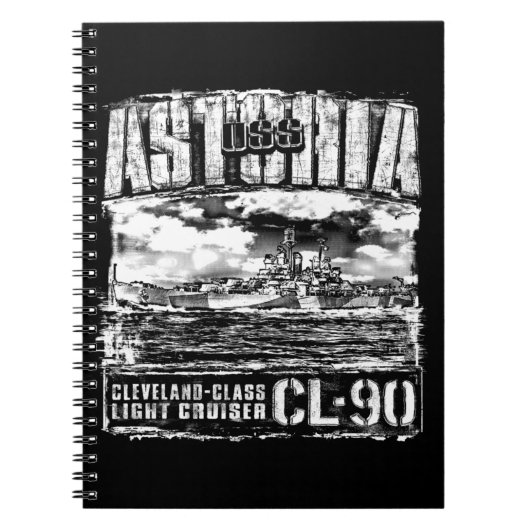 Lichte cruiser Astoria Notitieboek (Voorkant)