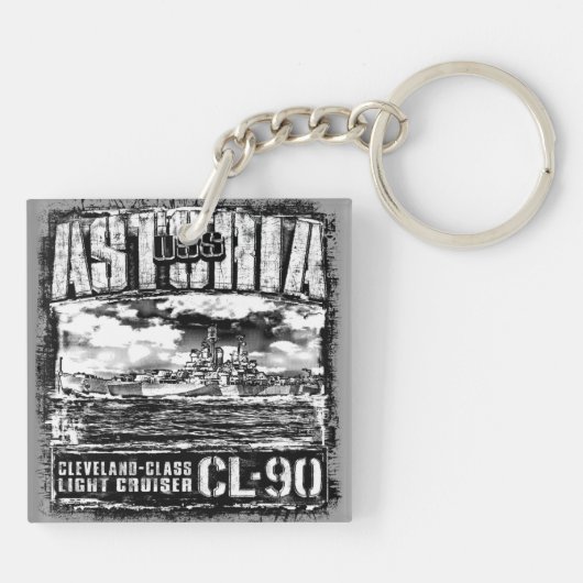 Lichte cruiser Astoria Sleutelhanger (Achterkant)