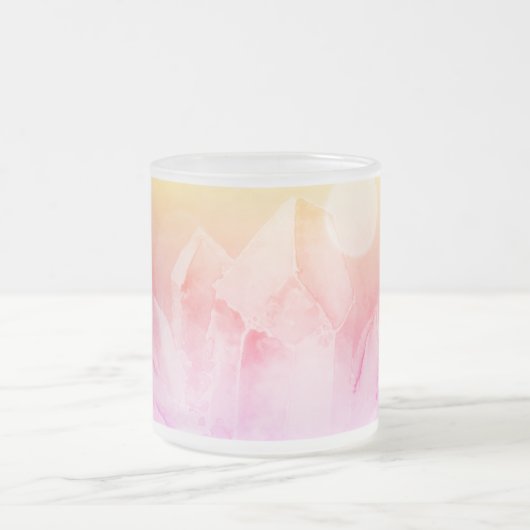 *~* Lichte Crystal Yoga Reiki Energy Healer Matglas Koffiemok (Center)