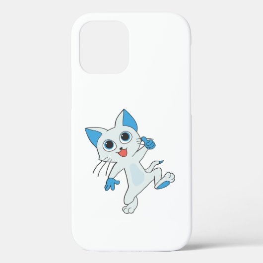 LICHTE CYAANSE KITTEN MET BLAUWE JONGEN, EARS Case-Mate iPhone CASE (Achterkant)