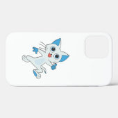 LICHTE CYAANSE KITTEN MET BLAUWE JONGEN, EARS Case-Mate iPhone CASE (Achterkant (horizontaal))