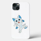 LICHTE CYAANSE KITTEN MET BLAUWE JONGEN, EARS Case-Mate iPhone CASE (Achterkant)