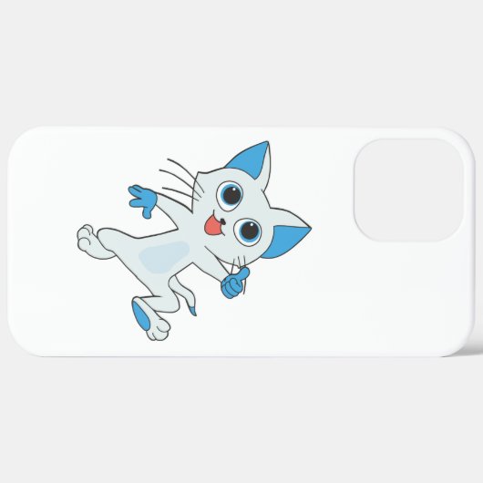LICHTE CYAANSE KITTEN MET BLAUWE JONGEN, EARS Case-Mate iPhone CASE (Achterkant (horizontaal))