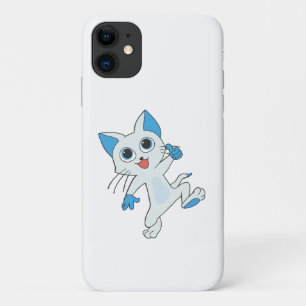 LICHTE CYAANSE KITTEN MET BLAUWE JONGEN, EARS Case-Mate iPhone CASE