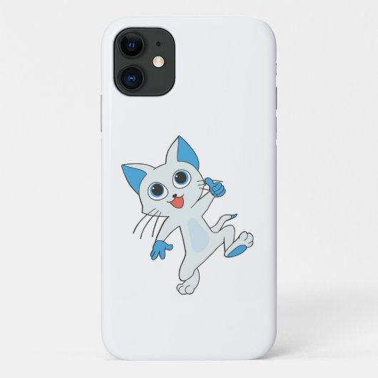 LICHTE CYAANSE KITTEN MET BLAUWE JONGEN, EARS Case-Mate iPhone CASE (Achterkant)
