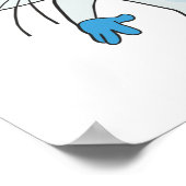 LICHTE CYAANSE KITTEN MET BLAUWE JONGEN, EARS POSTER (Hoek)