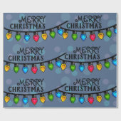 lichte decoratie met prettige kerst cadeaupapier (Vlak)
