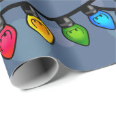 lichte decoratie met prettige kerst cadeaupapier (Rol Hoek)