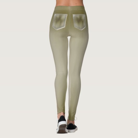 Lichte denim als zakje Leggings (Achterkant)