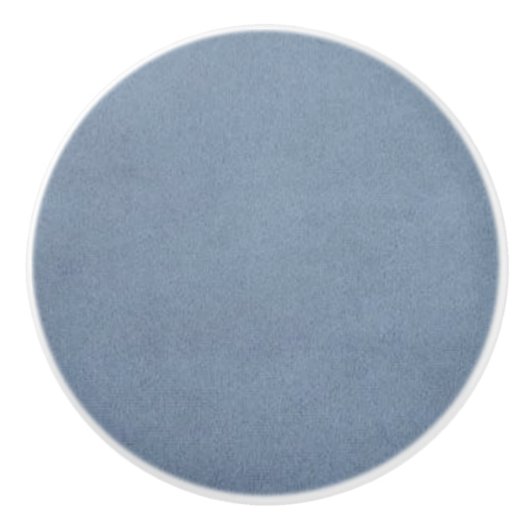 Lichte Denim Blue Round, aangepaste keramische kno Knop (Voorkant)
