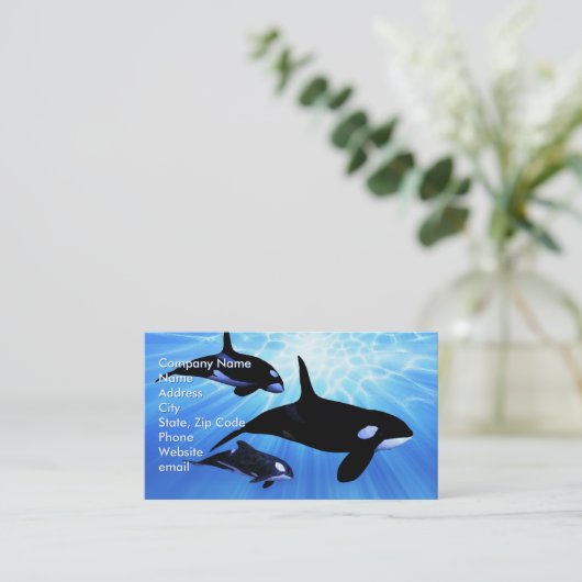 Lichte echo visitekaartje (Staand voorkant)