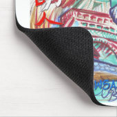 Lichte Eiffel Tower Dragon en Hope Muismat (Hoek)