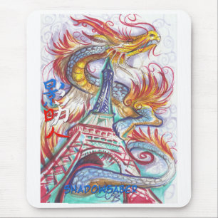 Lichte Eiffel Tower Dragon en Hope Muismat