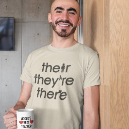 Lichte elementaire leerkracht woordenschat t-shirt