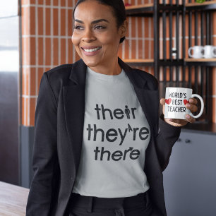 Lichte elementaire leerkracht woordenschat t-shirt