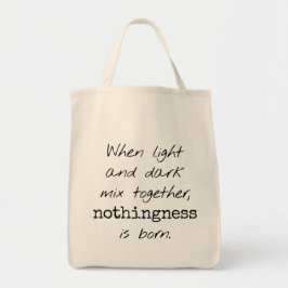 Lichte en donkere boodschappentas tote bag