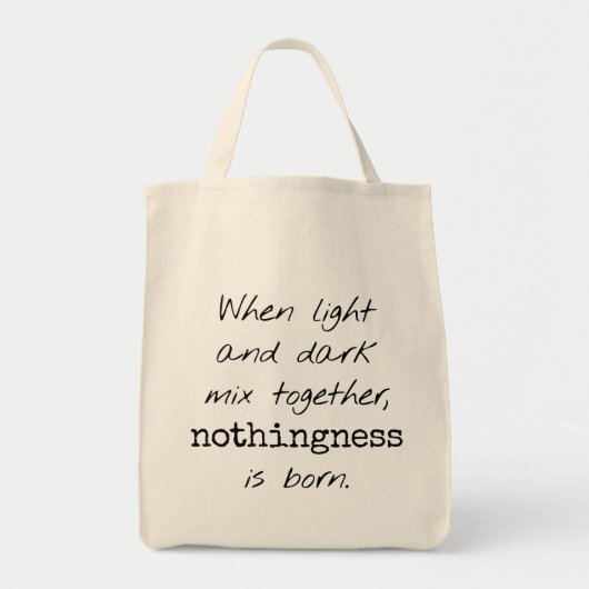 Lichte en donkere boodschappentas tote bag (Voorkant)