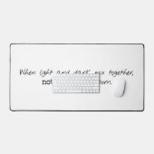 Lichte en donkere bureaumat (Keyboard & Muis)
