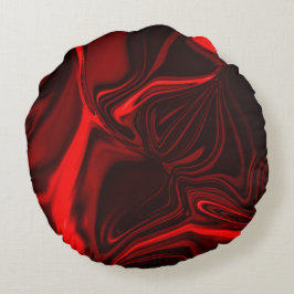Lichte en donkere rode krommen op een donkere acht rond kussen