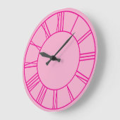 Lichte en hete roze ring Romeinse cijfers Grote Klok (Hoek)