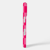 Lichte en Hot Pink Checker Patroon Ontwerp Case-Mate iPhone Case (Achterkant / Rechts)