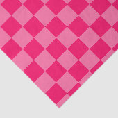 Lichte en Hot Pink Checker Patroon Ontwerp Tissuepapier (Detail)
