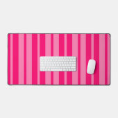 Lichte en Hot Pink Stijlvolle Strepen Patroon Desi Bureaumat (Keyboard & Muis)