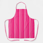 Lichte en Hot Pink Stijlvolle Strepen Patroon Desi Schort (Voorkant)