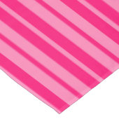 Lichte en Hot Pink Stijlvolle Strepen Patroon Desi Tafelkleed (Gekanteld)