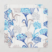 Lichte en luchtige Hortensia Bloemenpatroon Feestdagenkaart (Voorkant / Achterkant)