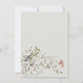 Lichte en luchtige wilde bloem waterverf bruiloft kaart (Achterkant)
