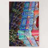 Lichte en mooie paleiskunst uit Seoul op een Legpuzzel (Verticaal)