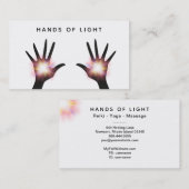 *~* Lichte energie Hands Reiki Healing Rays Visitekaartje (Voorkant / Achterkant)