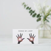 *~* Lichte energie Hands Reiki Healing Rays Visitekaartje (Staand voorkant)